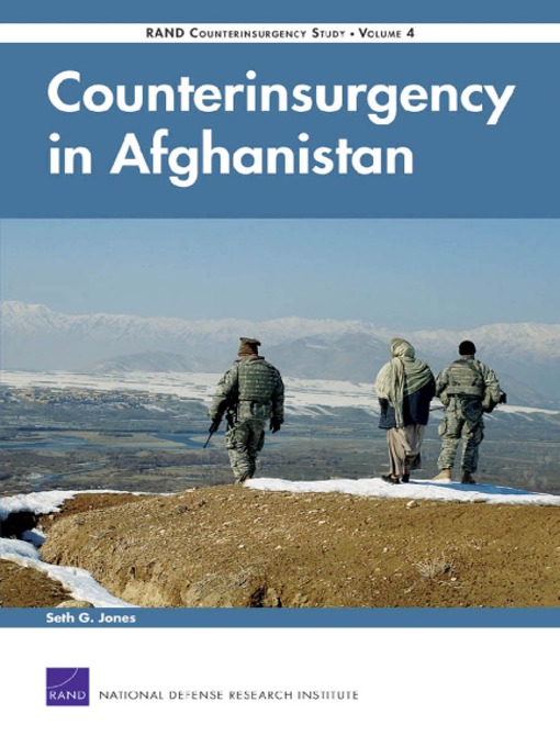 Title details for Counterinsurgency in Afghanistan by Seth G. Jones - Available